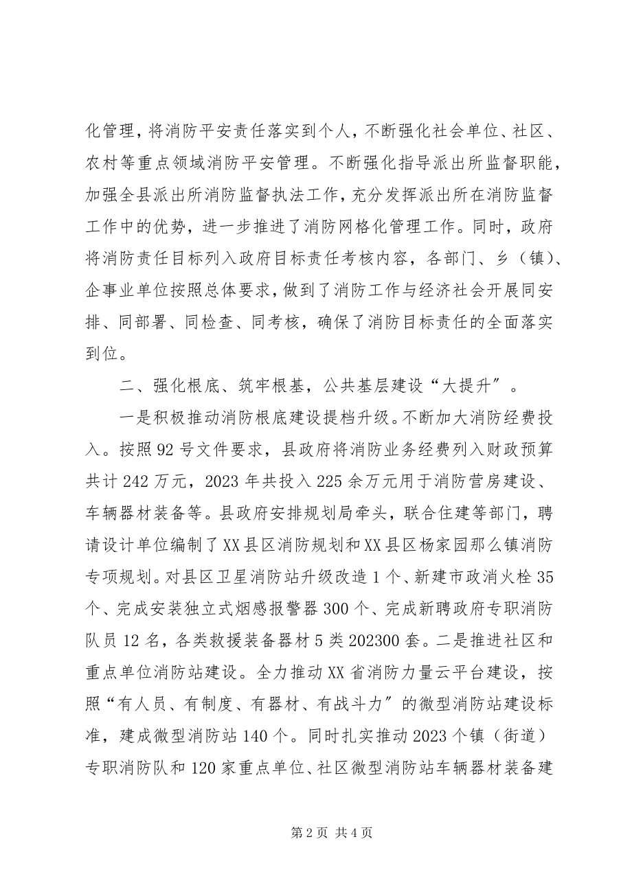 2023年消防大队防火监督执法工作先进集体事迹材料.docx_第2页