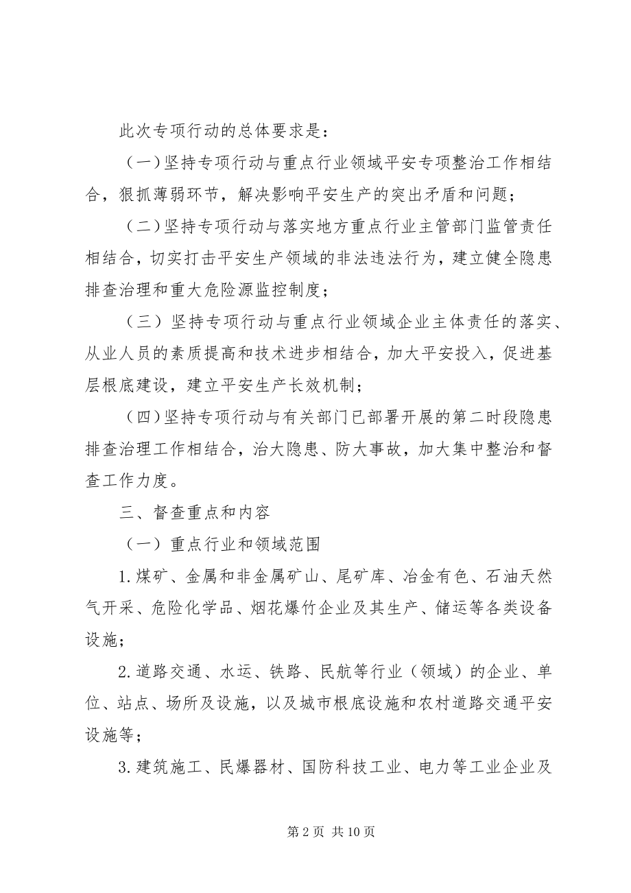 2023年安全生产百日督查行动意见新编.docx_第2页