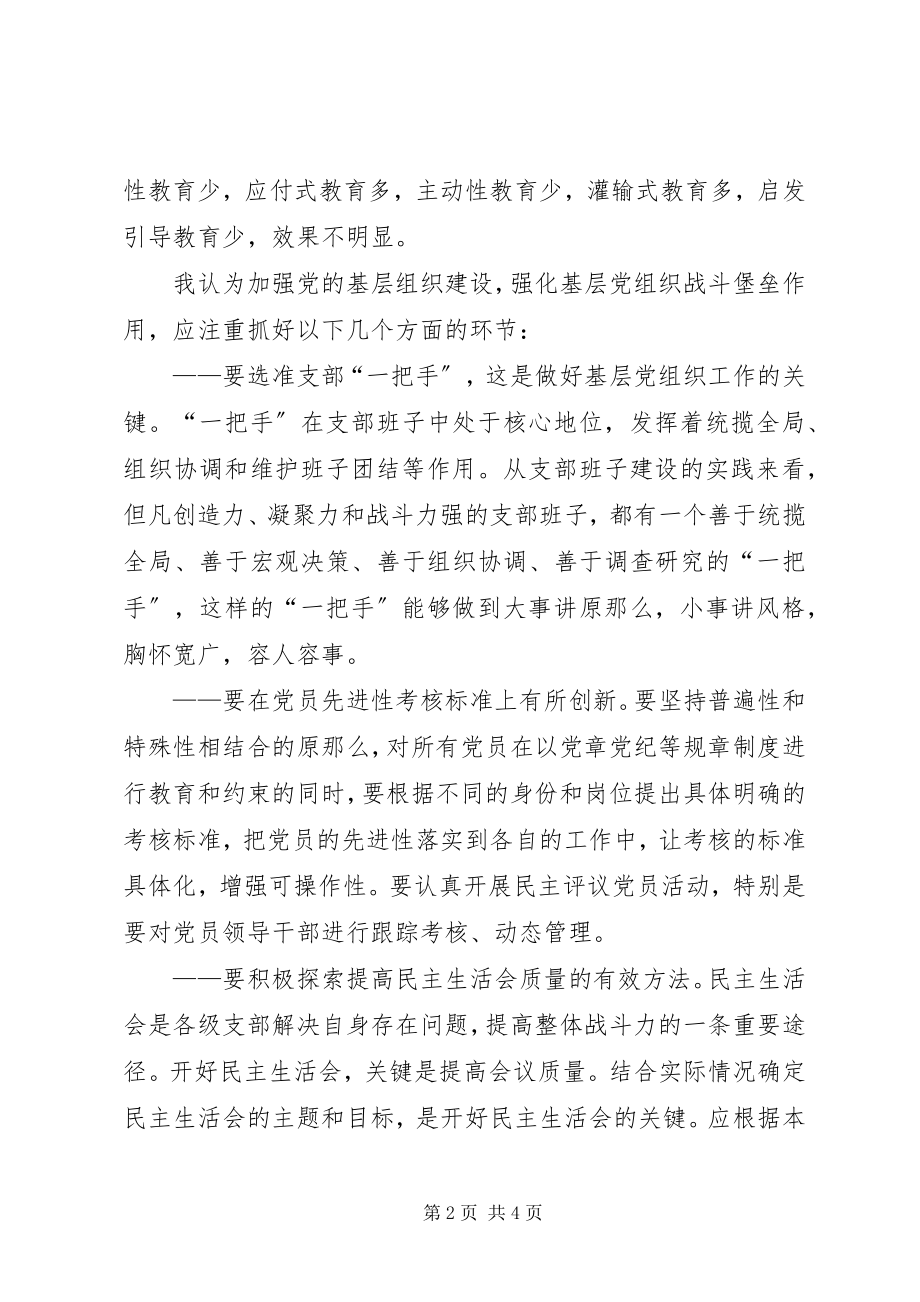 2023年基层党组织建设工作思考.docx_第2页