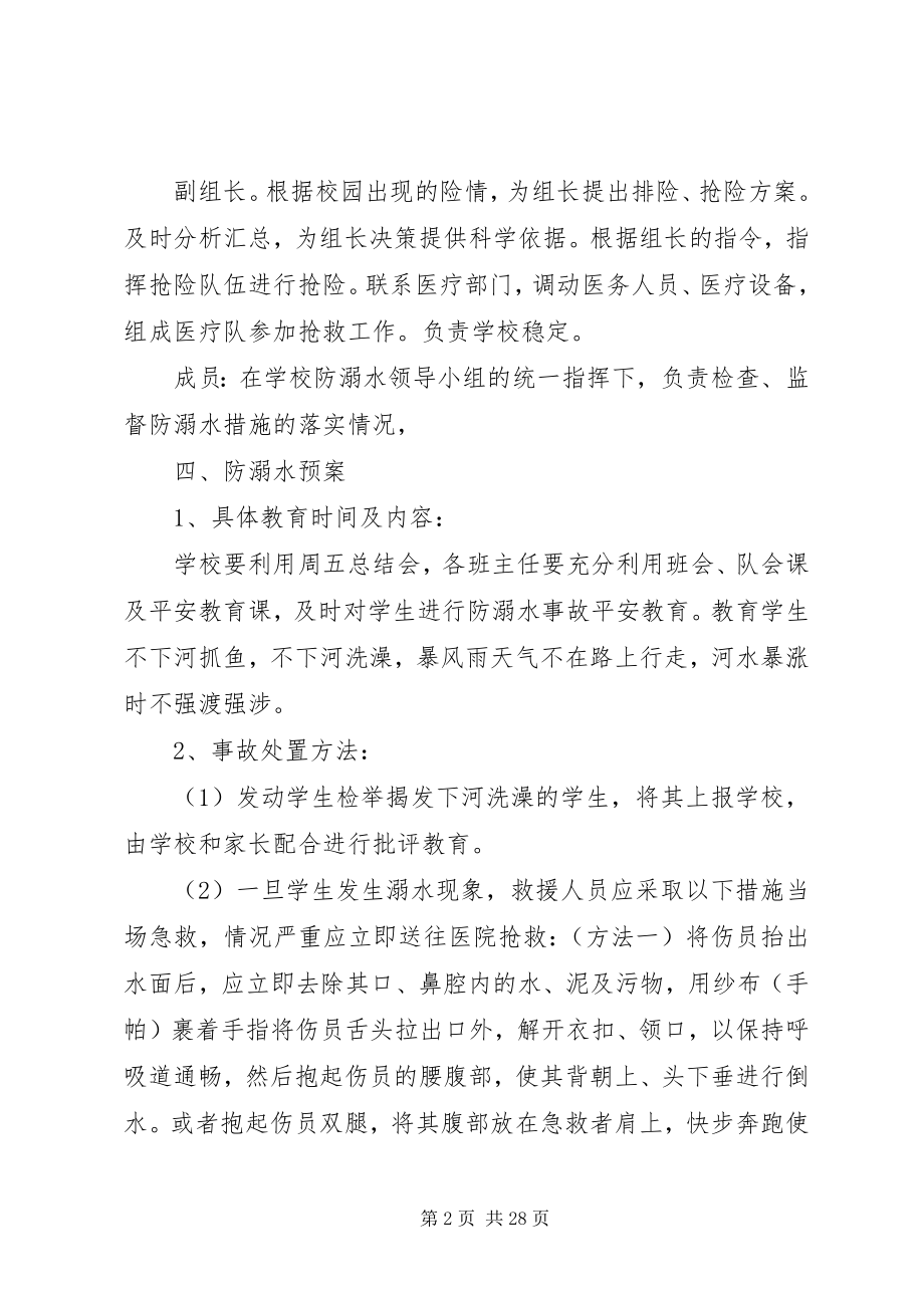 2023年学校防溺水应急预案.docx_第2页