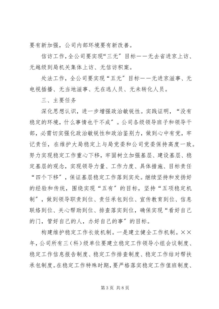 2023年公司维护稳定工作实施方案新编.docx_第3页