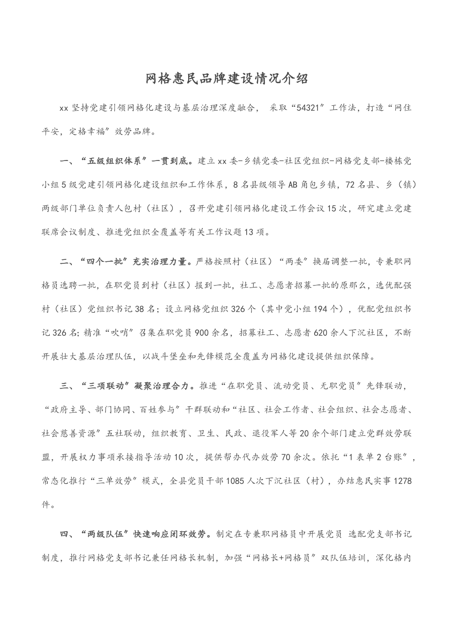 网格惠民品牌建设情况介绍.docx_第1页