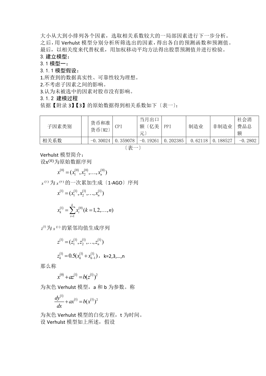 2023年基于Verhulst模型的加权移动数据耦合的股票研究.docx_第3页