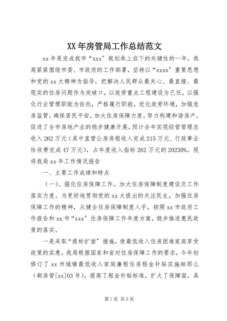 2023年房管局工作总结.docx_第1页