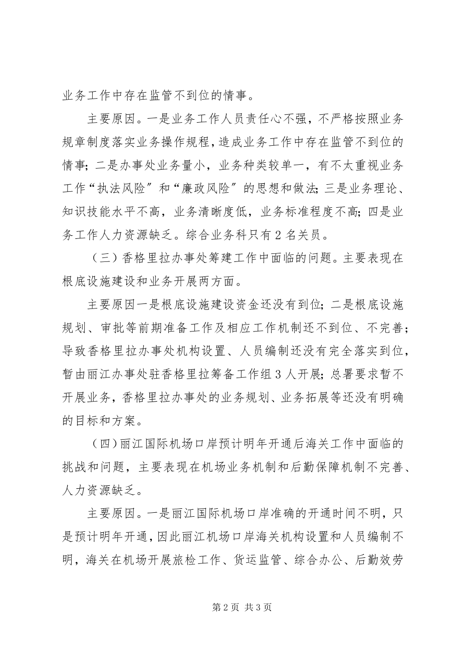 2023年海关办事处自查报告.docx_第2页