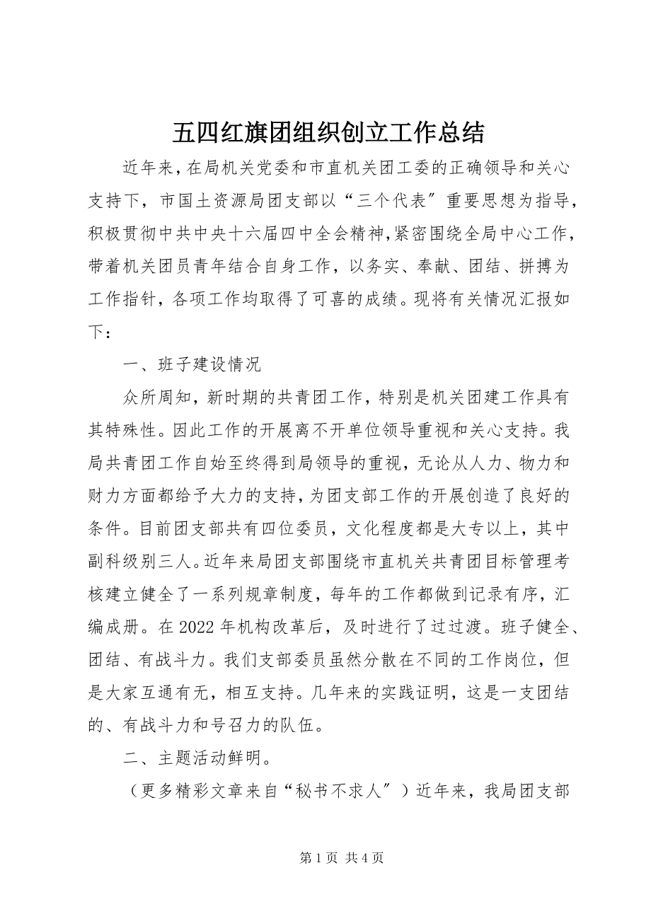 2023年五四红旗团组织创建工作总结.docx_第1页