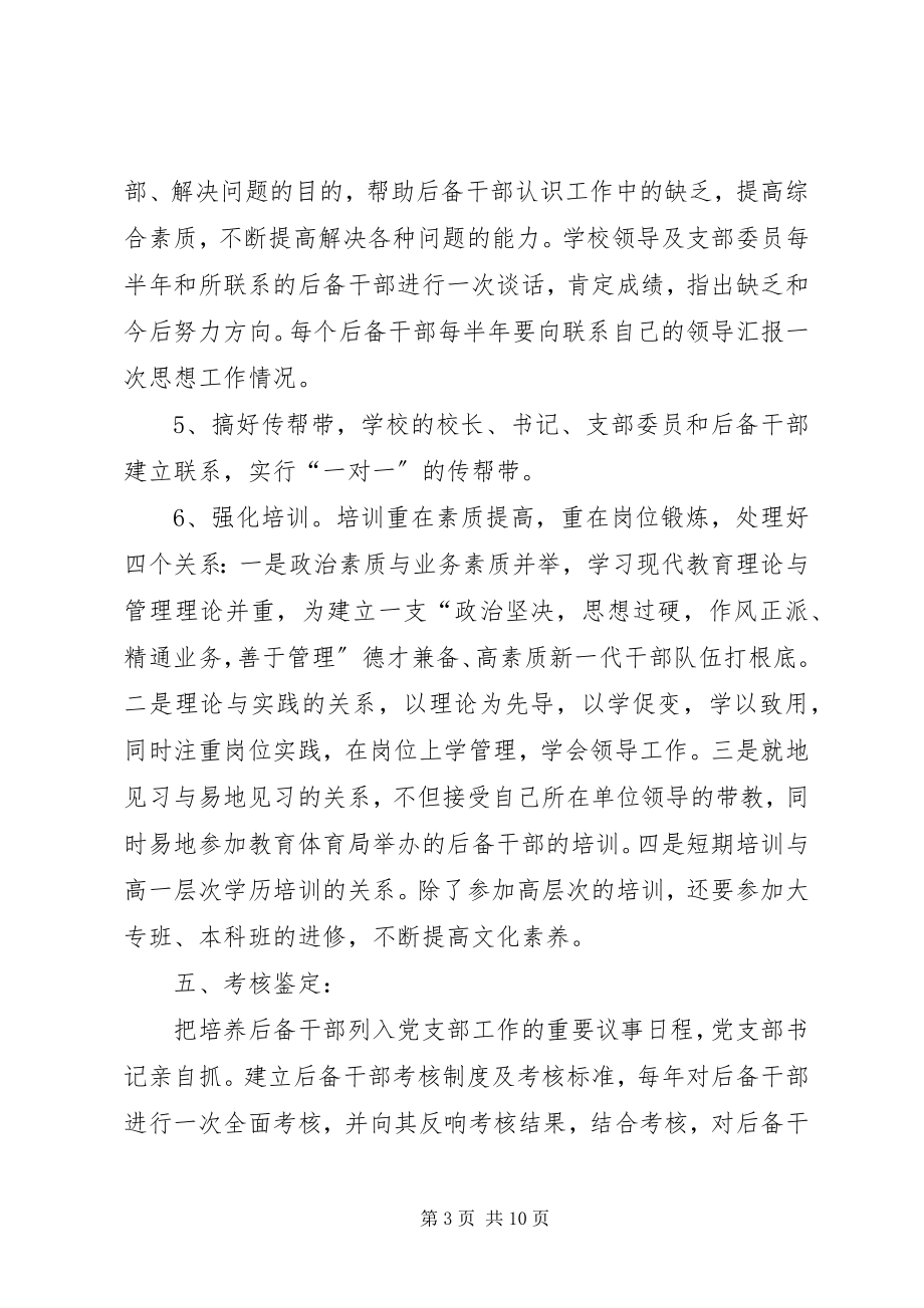 2023年维玉乡上阿山圩子小学后备干部培养计划及措施.docx_第3页