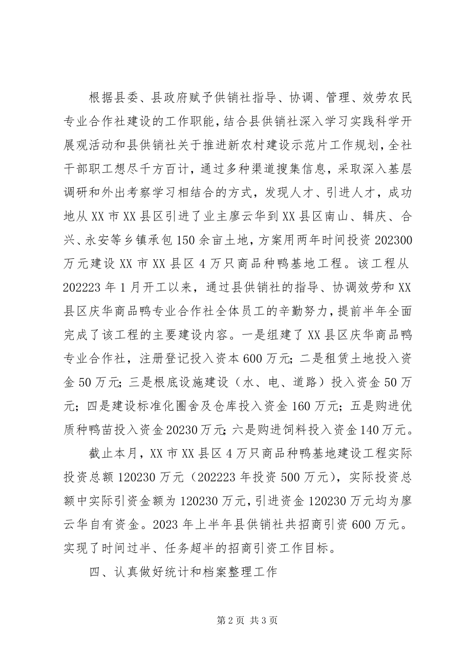 2023年供销社联合社招商引资工作总结.docx_第2页