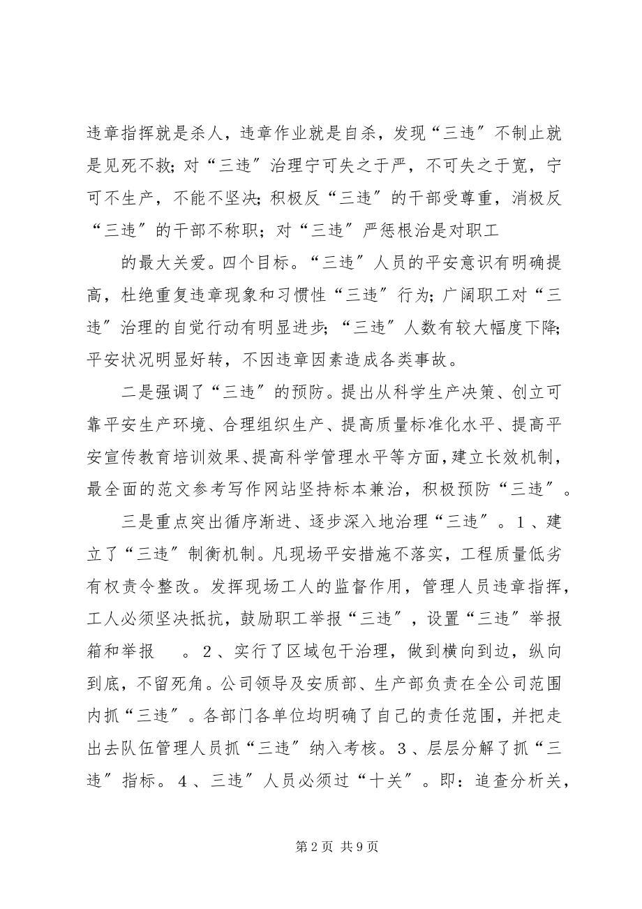 2023年反三违安全工作总结.docx_第2页