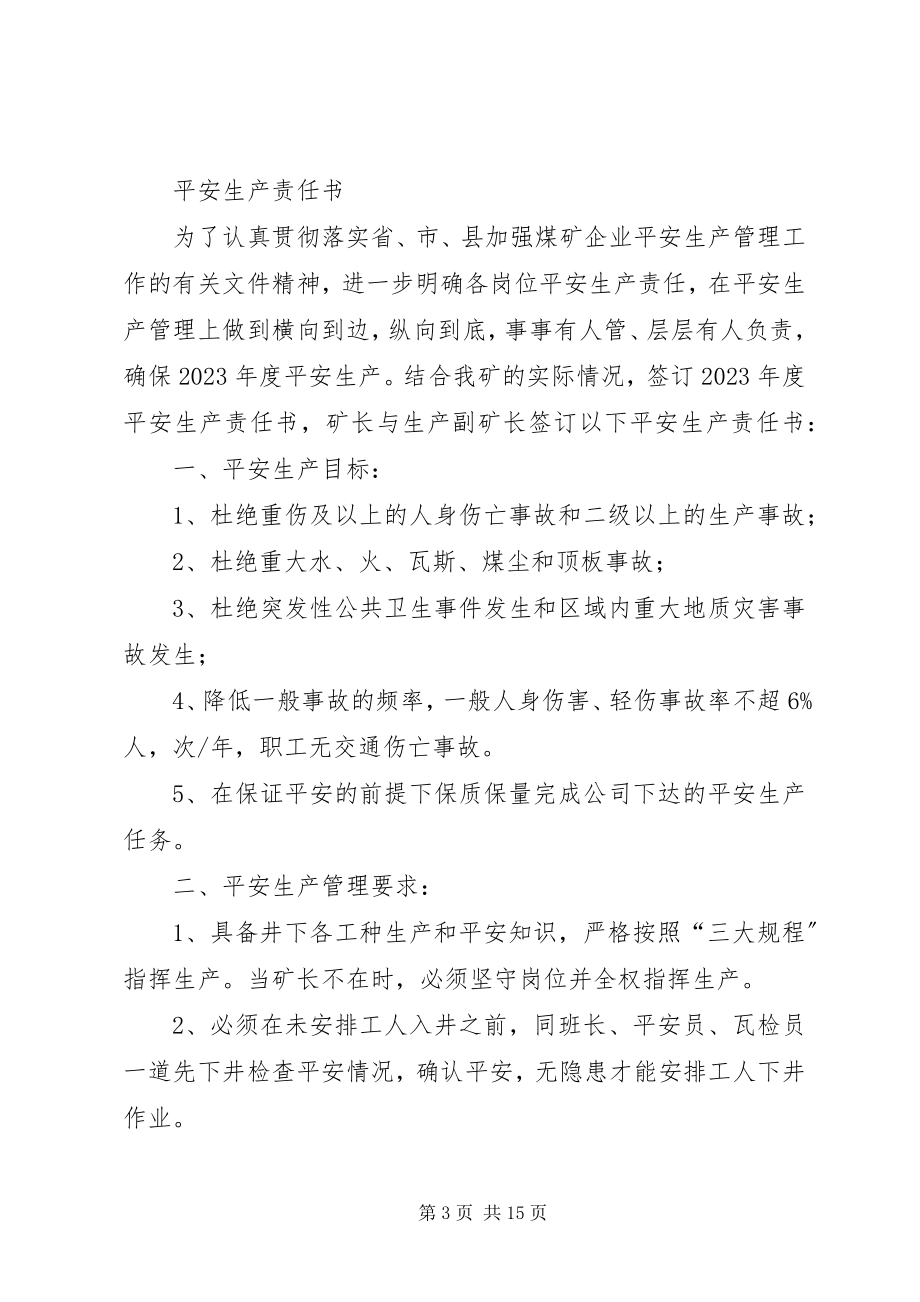 2023年兴营煤矿安全生产目标责任书.docx_第3页