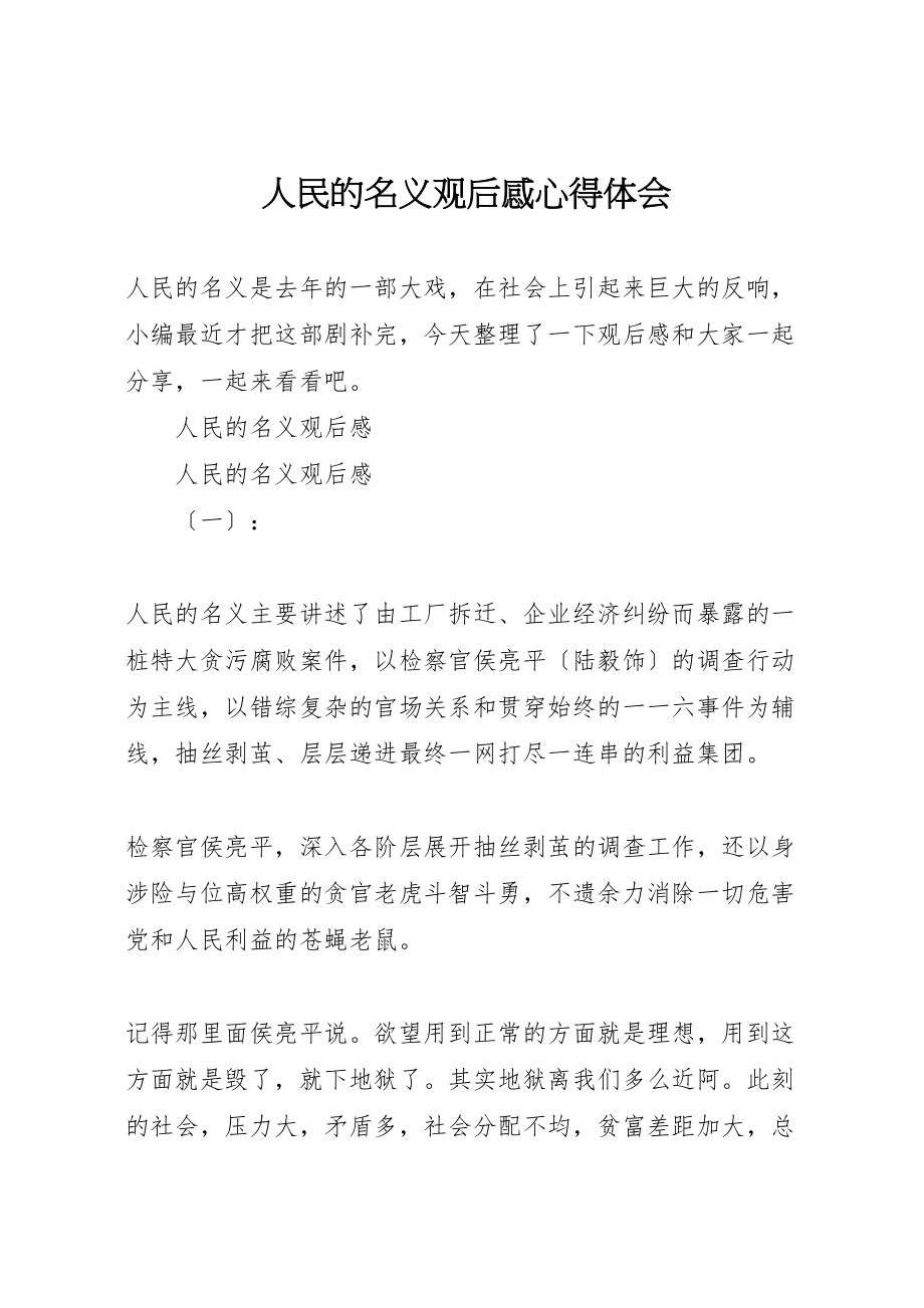 2023年人民的名义观后感心得体会.doc_第1页