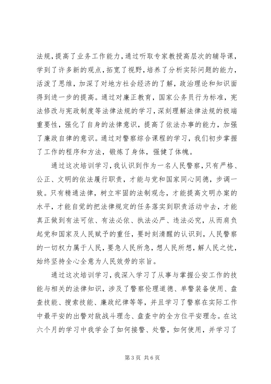 2023年警察培训总结.docx_第3页