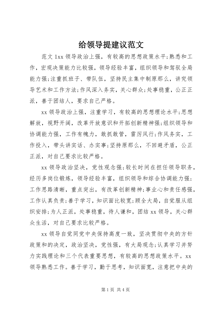 2023年给领导提建议.docx_第1页