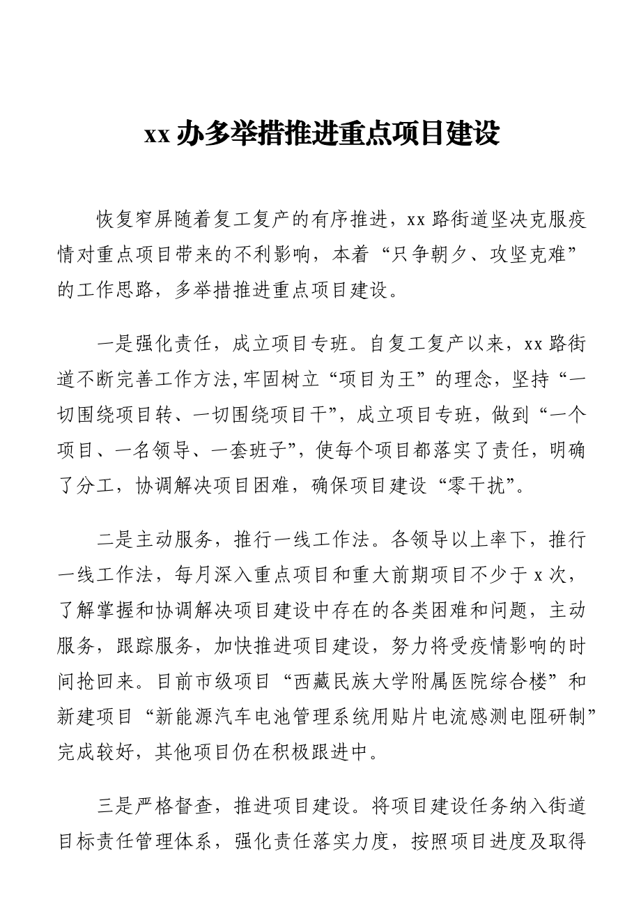 （10篇）重点项目举措及成效政务信息汇编.docx_第2页