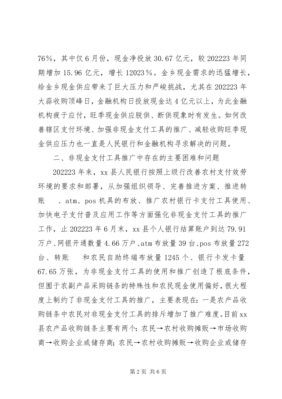 2023年对乡农村支付服务环境建设情况的调研报告.docx_第2页