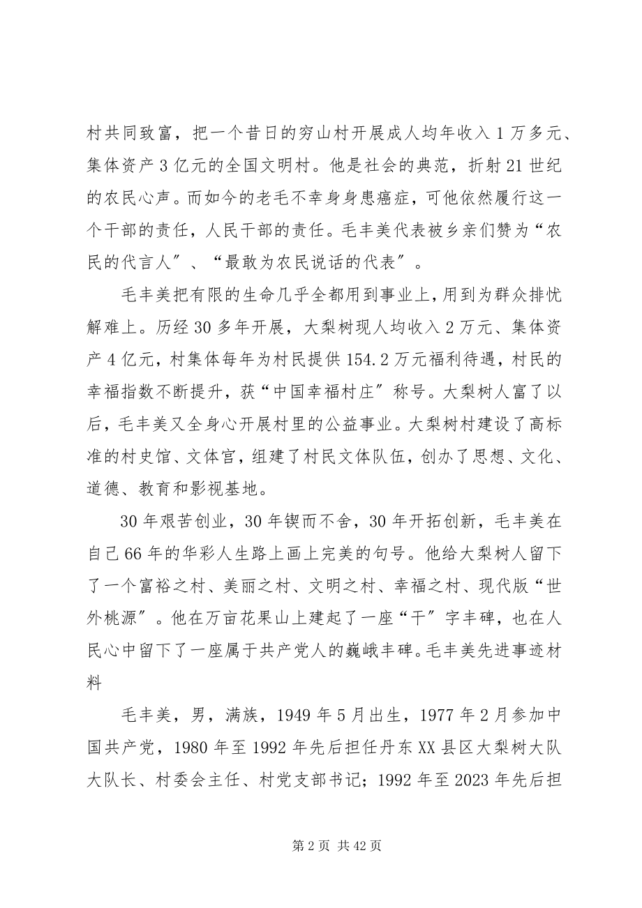 2023年毛丰美先进事迹心得.docx_第2页