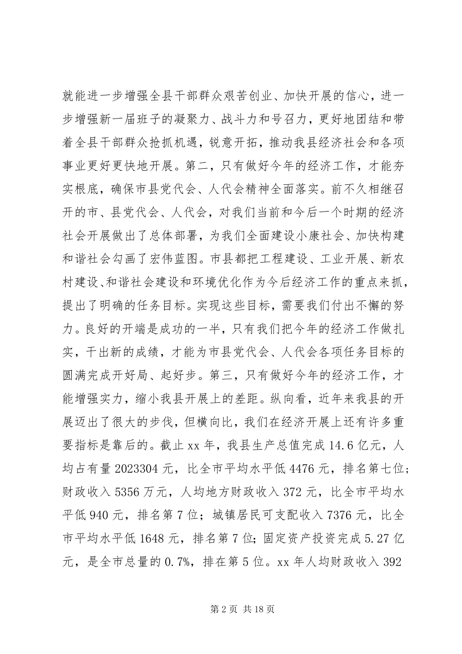 2023年全县经济工作会议发言.docx_第2页