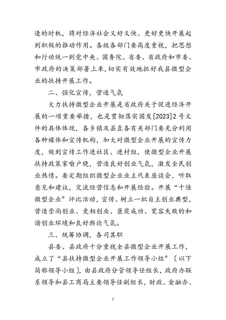 2023年书记在扶持微型企业推进会讲话范文.doc_第2页