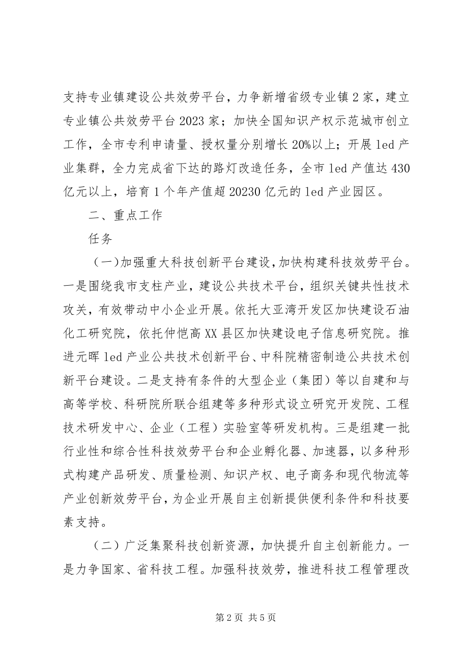 2023年科技局度科技工作目标和重点.docx_第2页