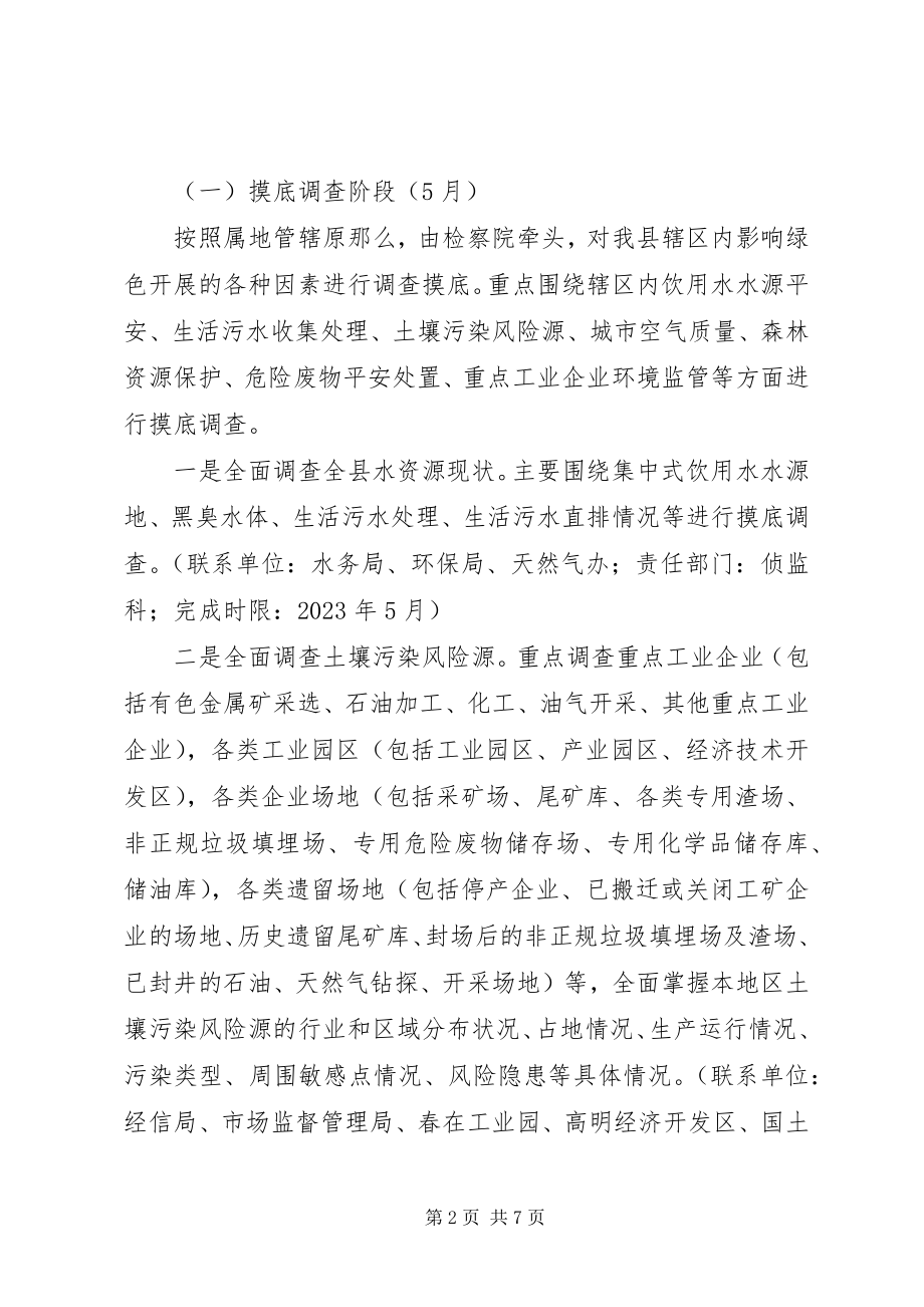 2023年县检察院护航绿色发展检察专项行动实施方案.docx_第2页