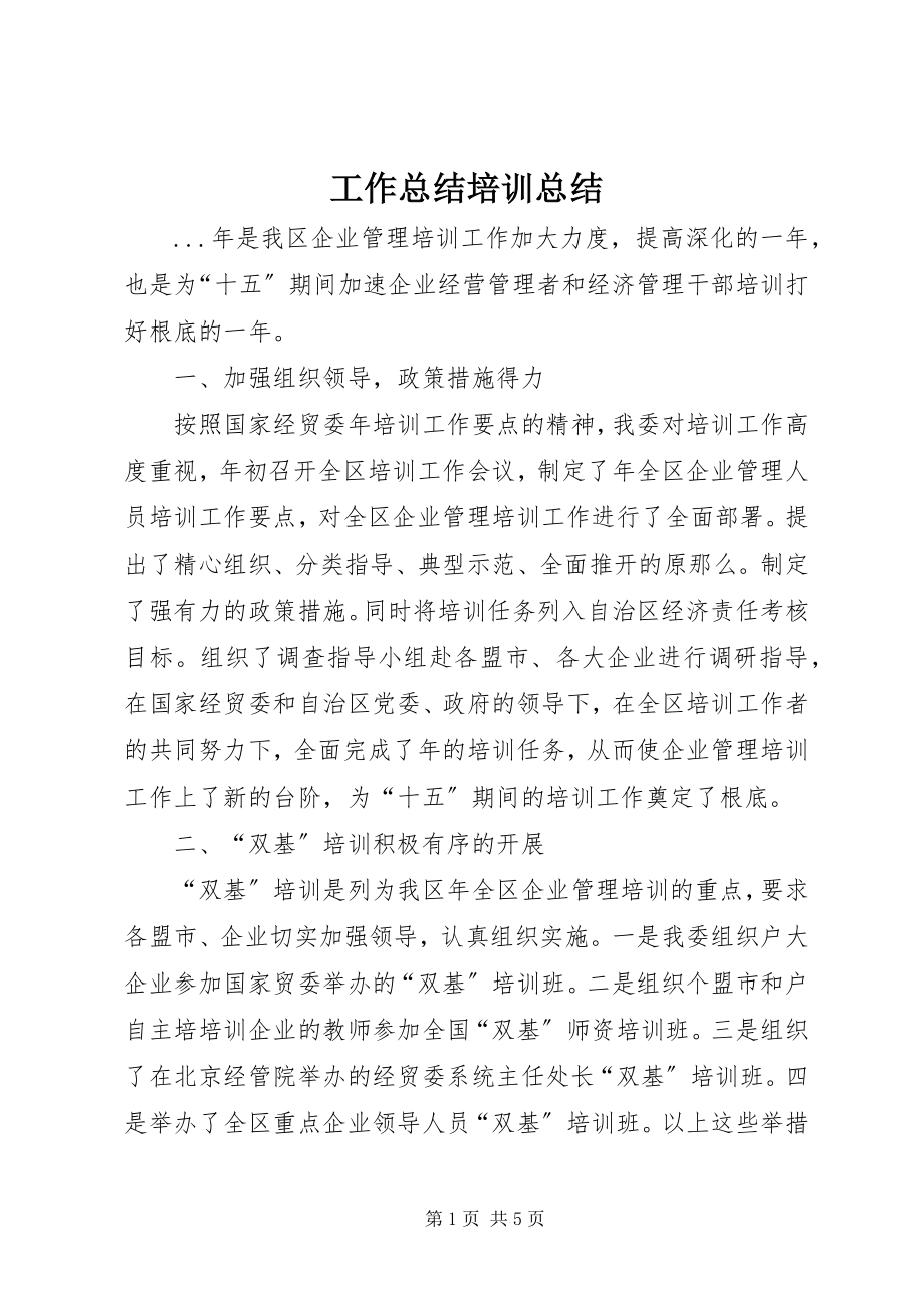 2023年工作总结培训总结.docx_第1页