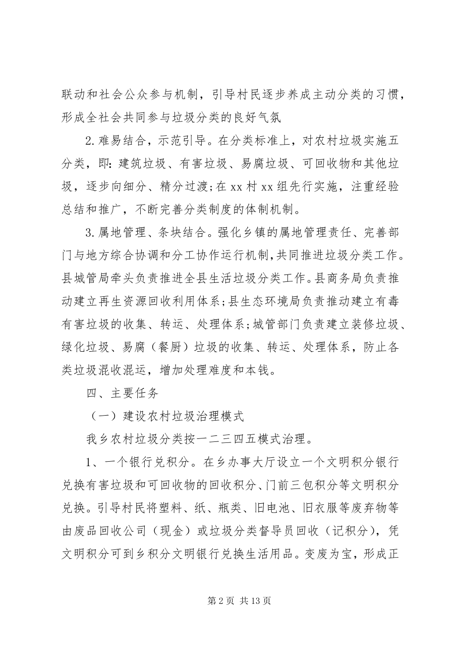 2023年乡镇生活垃圾分类工作实施方案.docx_第2页