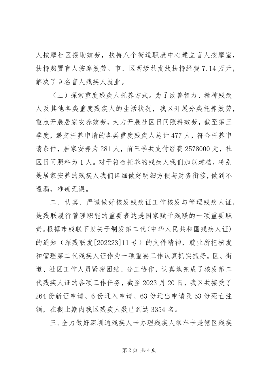 2023年残疾人劳动就业服务所第四季度工作总结新编.docx_第2页