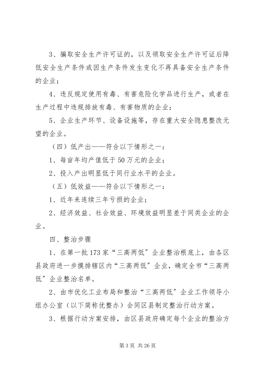 2023年XX市整治三高两低企业行动计划.docx_第3页