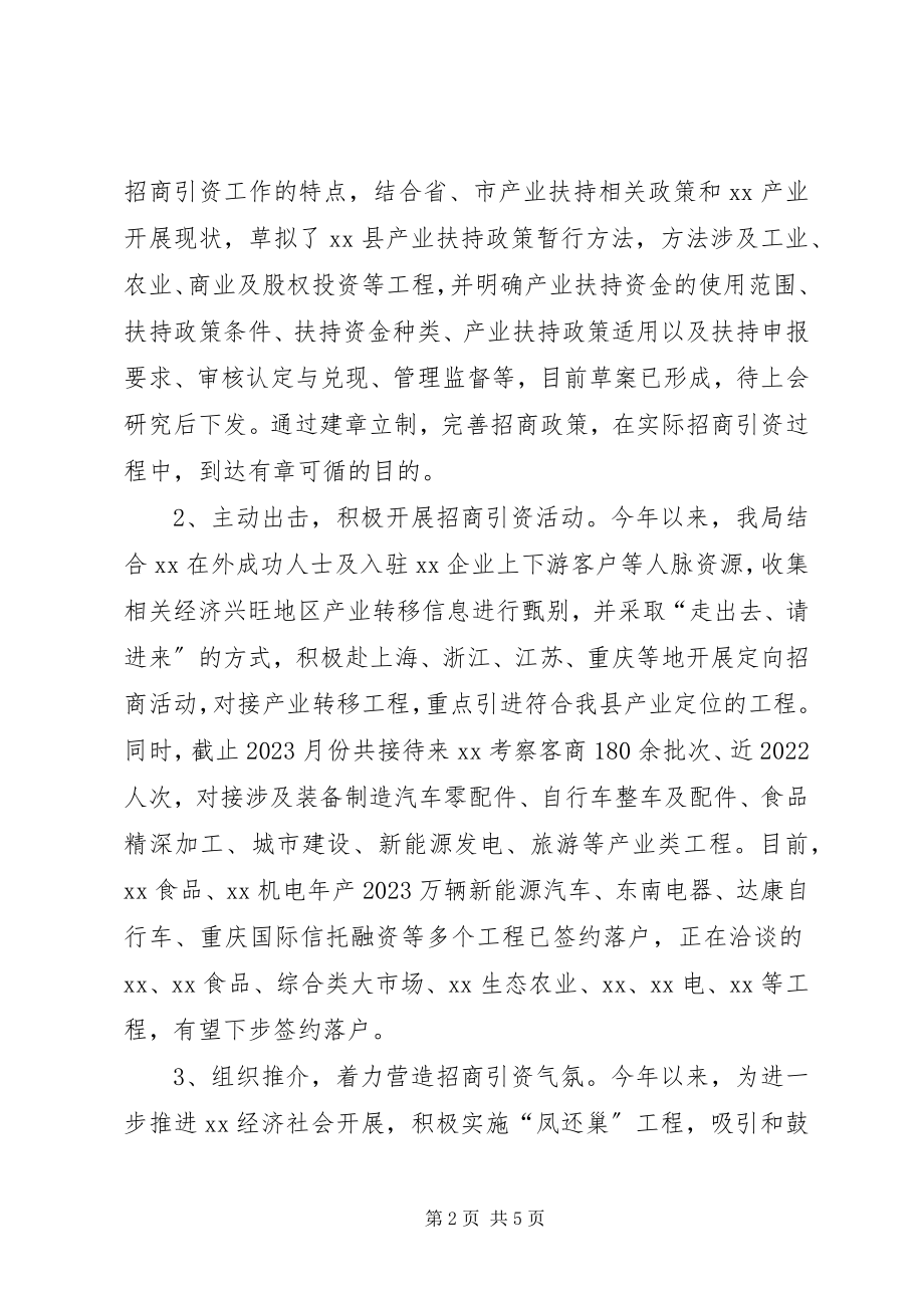 2023年招商局工作总结及计划.docx_第2页