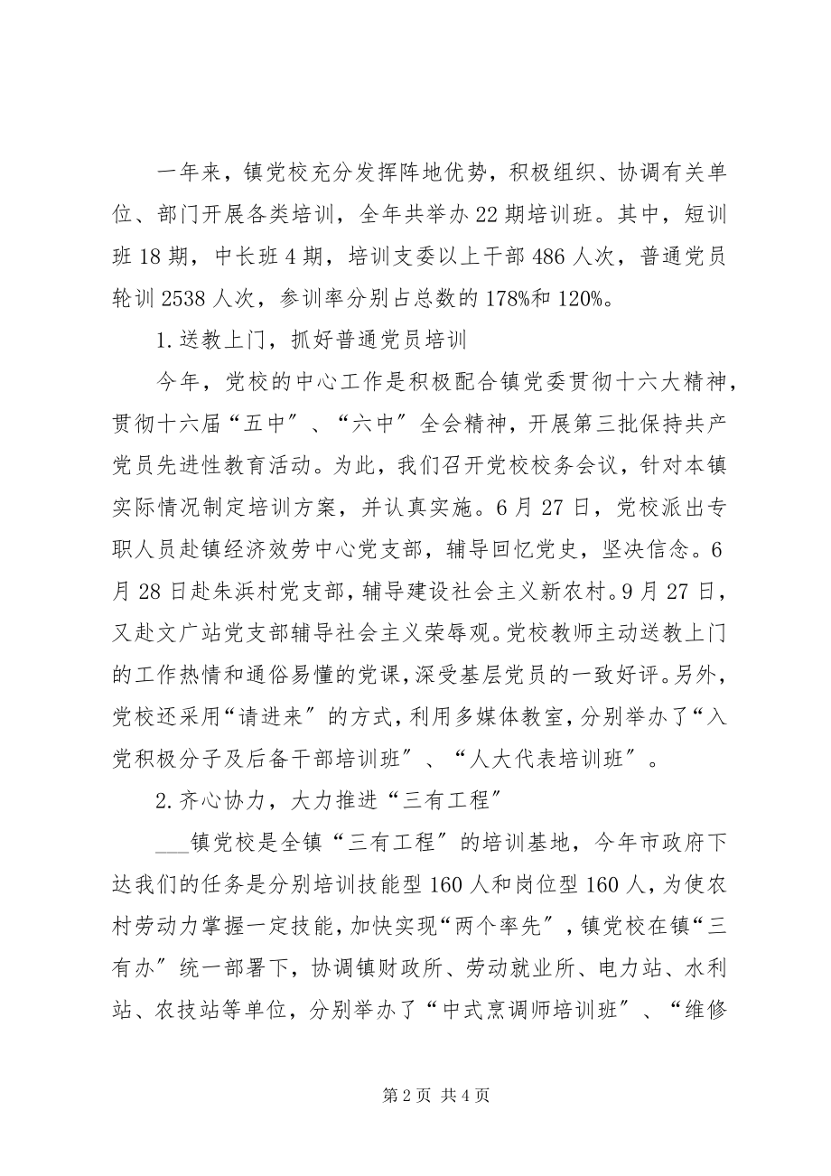 2023年乡镇党校度工作总结.docx_第2页