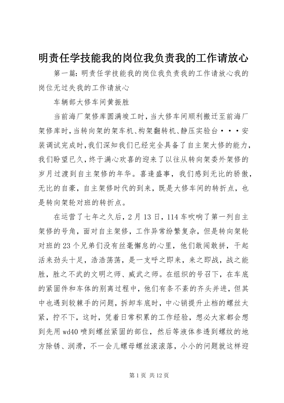 2023年明责任学技能我的岗位我负责我的工作请放心.docx_第1页