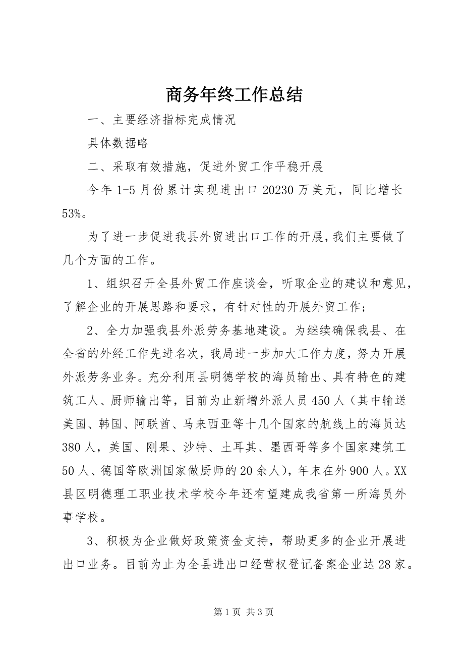 2023年商务年终工作总结.docx_第1页