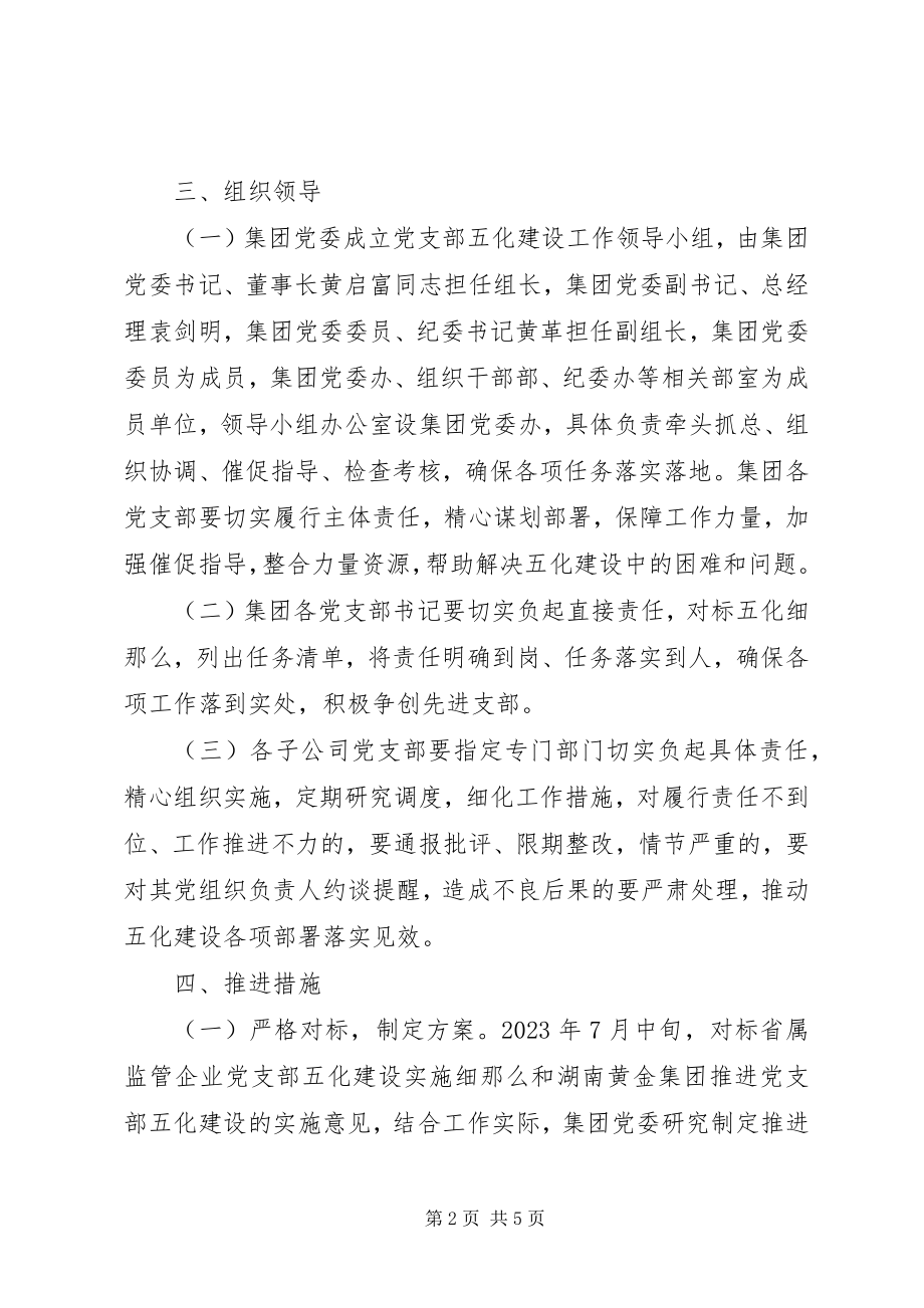 2023年集团推进党支部五化建设实施方案.docx_第2页