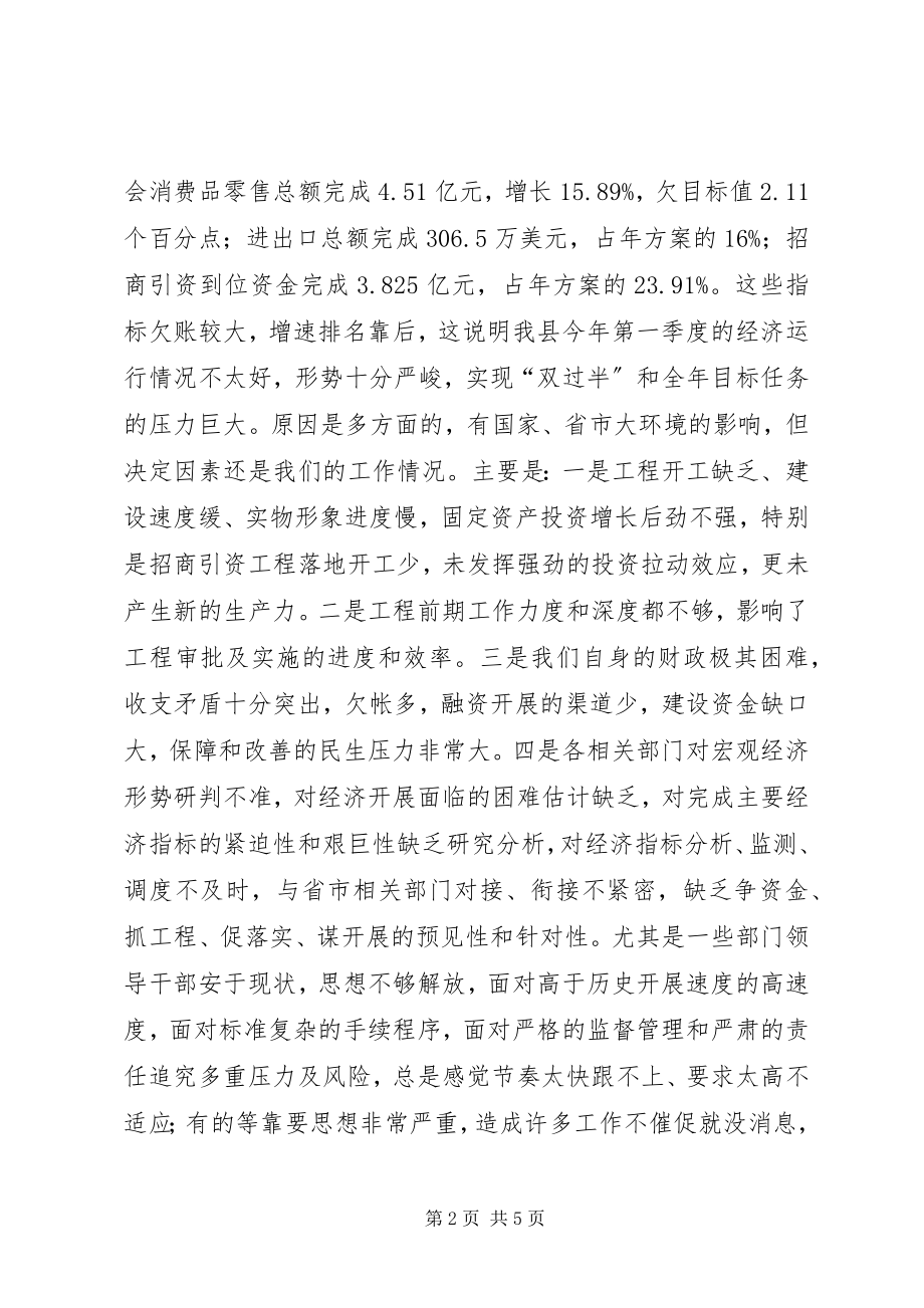 2023年经济运行分析调度会致辞提纲.docx_第2页