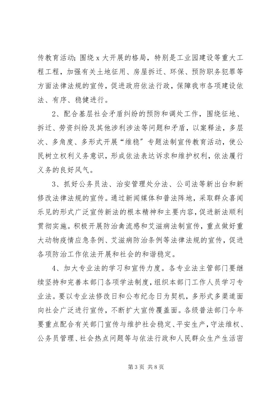 2023年市度“五五”普法规划实施工作要点.docx_第3页