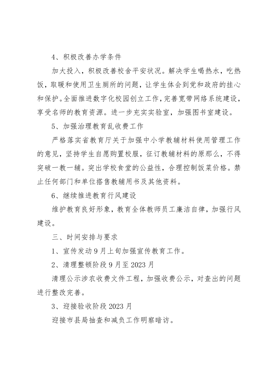 2023年店头中学减轻农民负担专项治理活动实施方案新编.docx_第2页