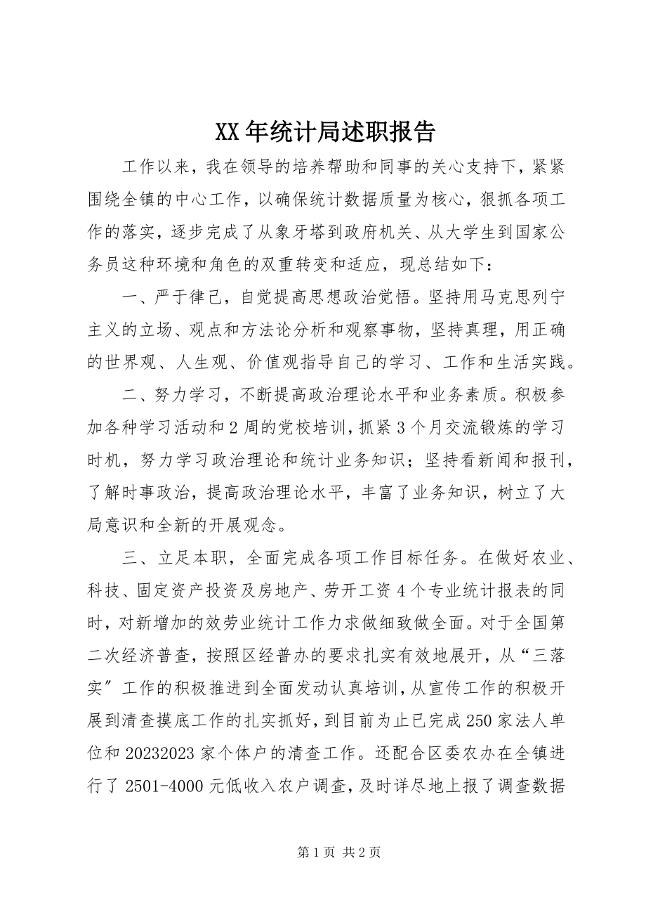 2023年统计局述职报告.docx_第1页