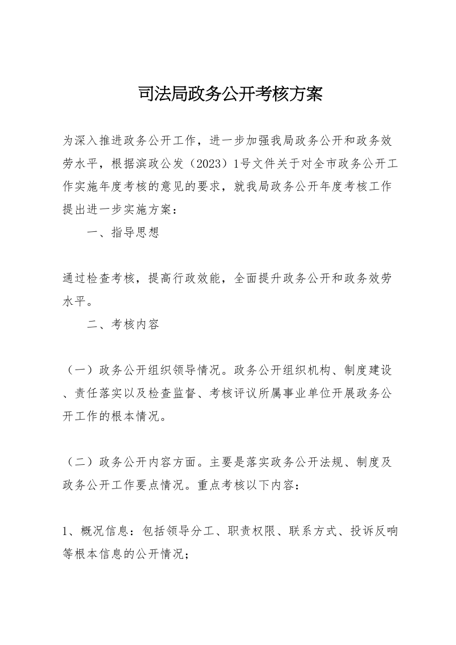 2023年司法局政务公开考核方案.doc_第1页