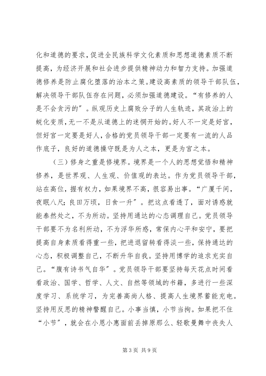 2023年严以修身讲话材料.docx_第3页