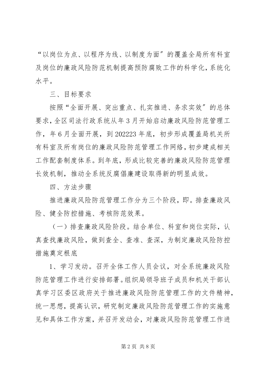 2023年区委司法部廉政风险预防方案.docx_第2页