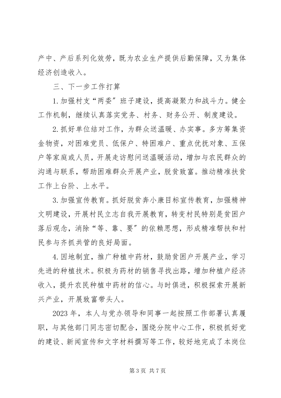 2023年派驻到村任第一书记个人工作总结.docx_第3页