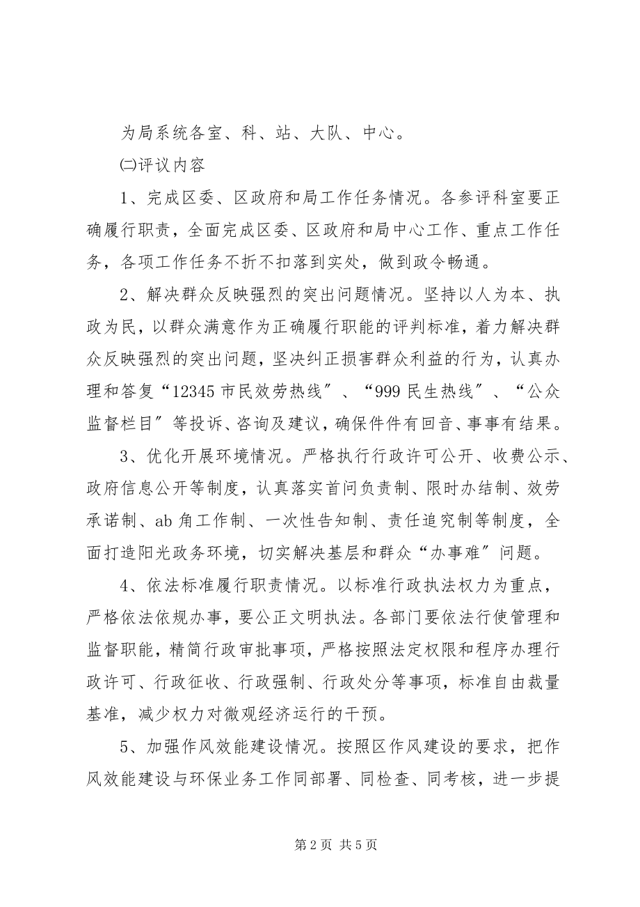 2023年环保局民主评议指导方案.docx_第2页