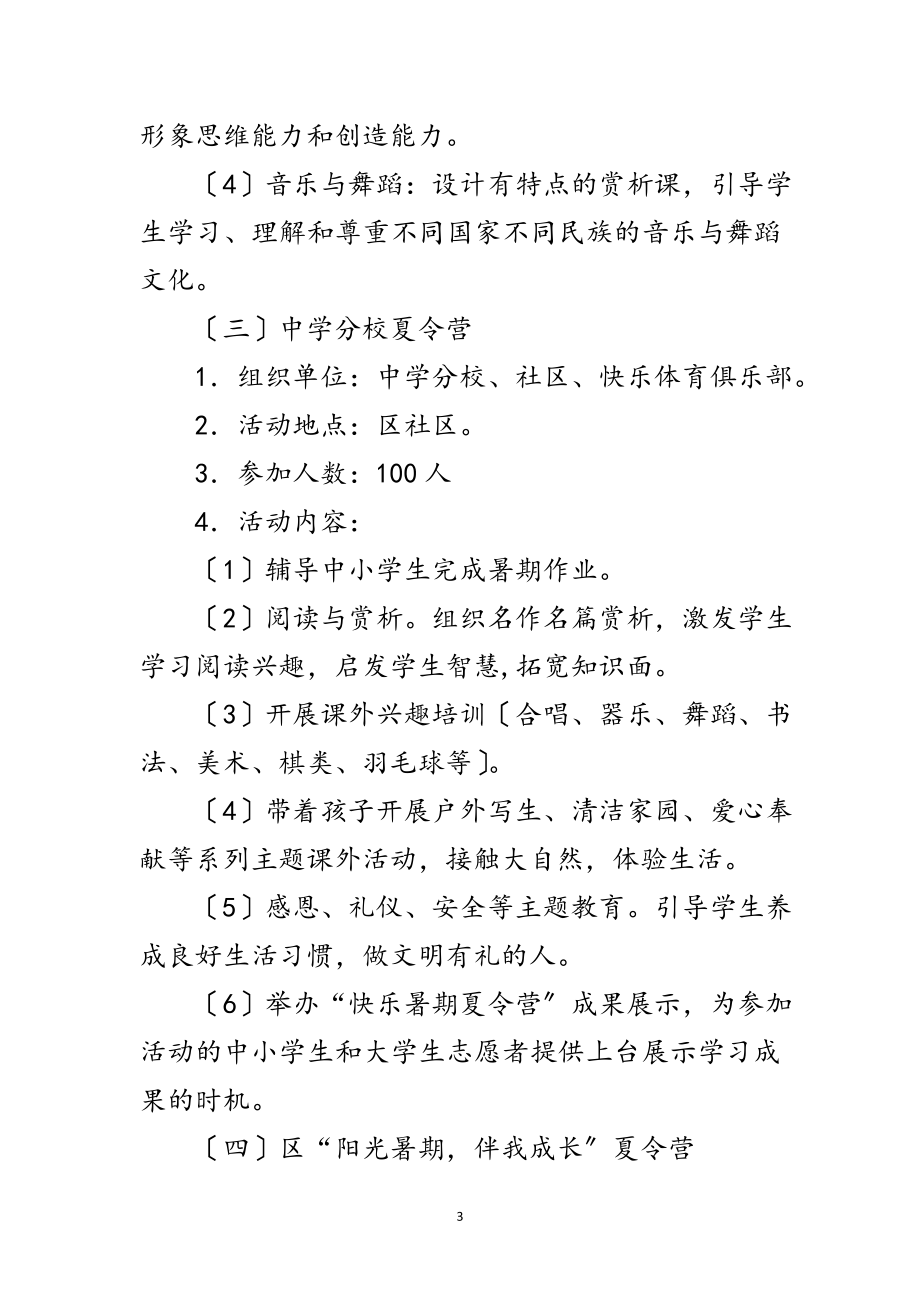 2023年快乐暑假夏令营活动方案范文.doc_第3页