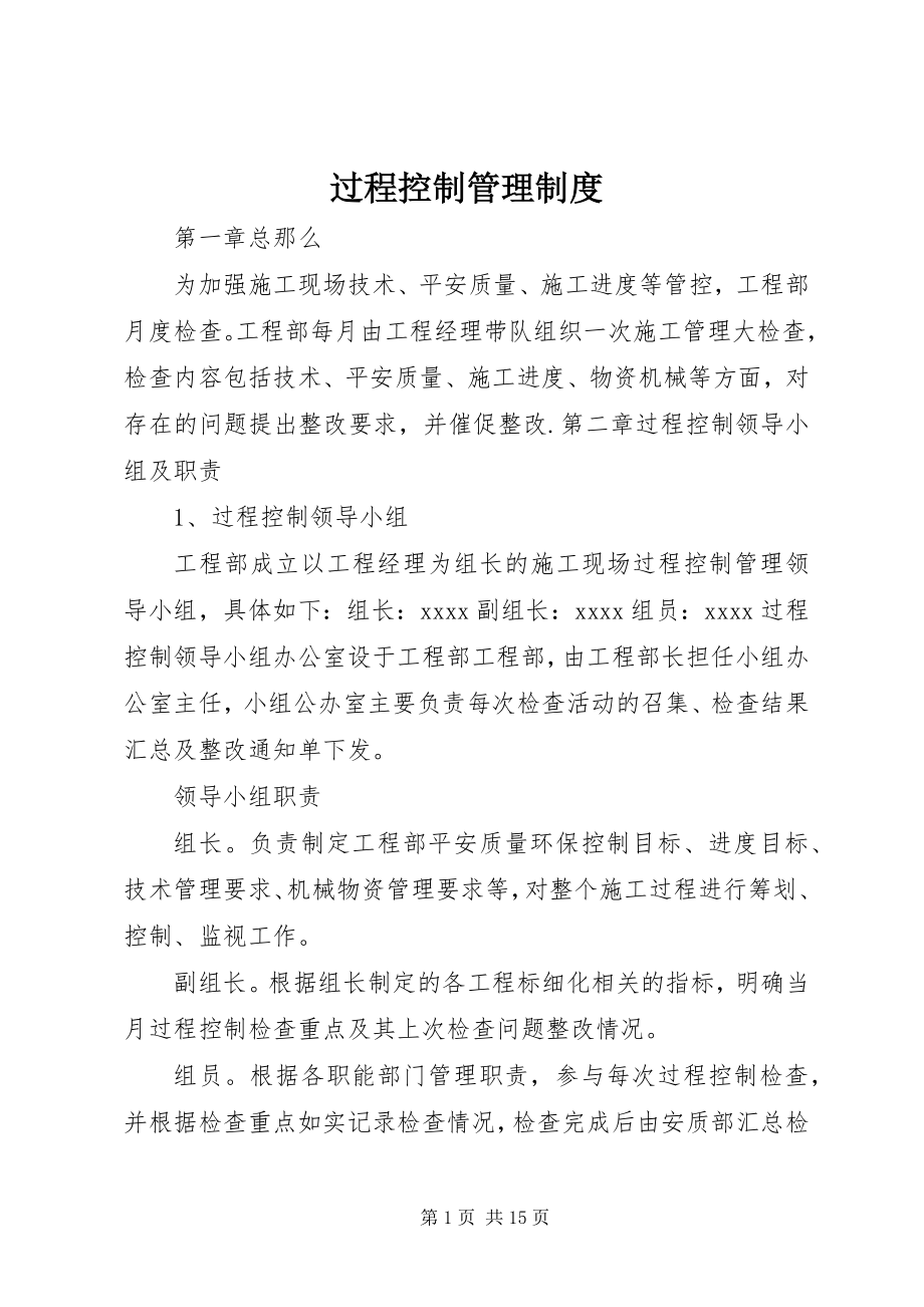 2023年过程控制管理制度.docx_第1页