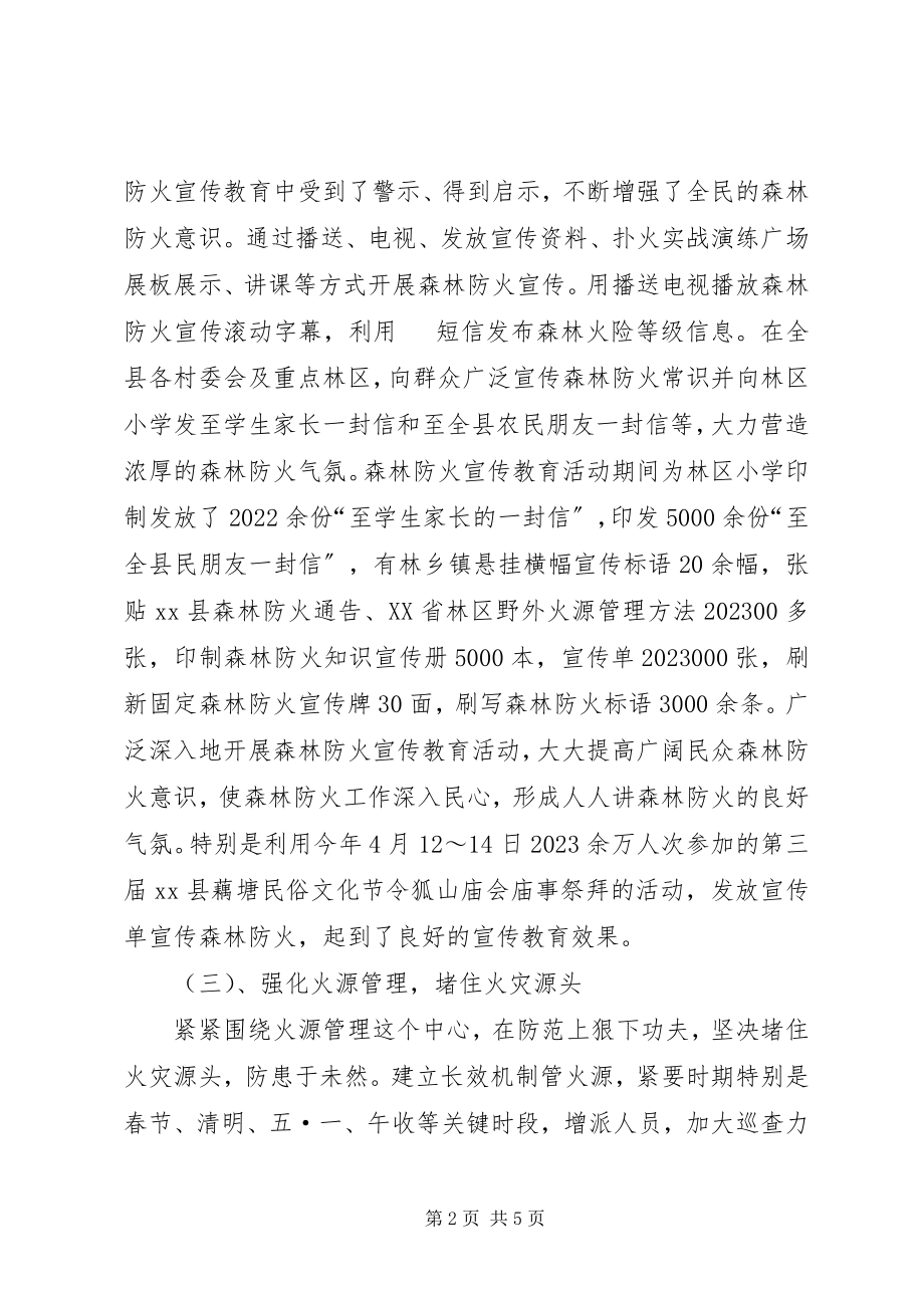 2023年森林防火工作总结及计划.docx_第2页