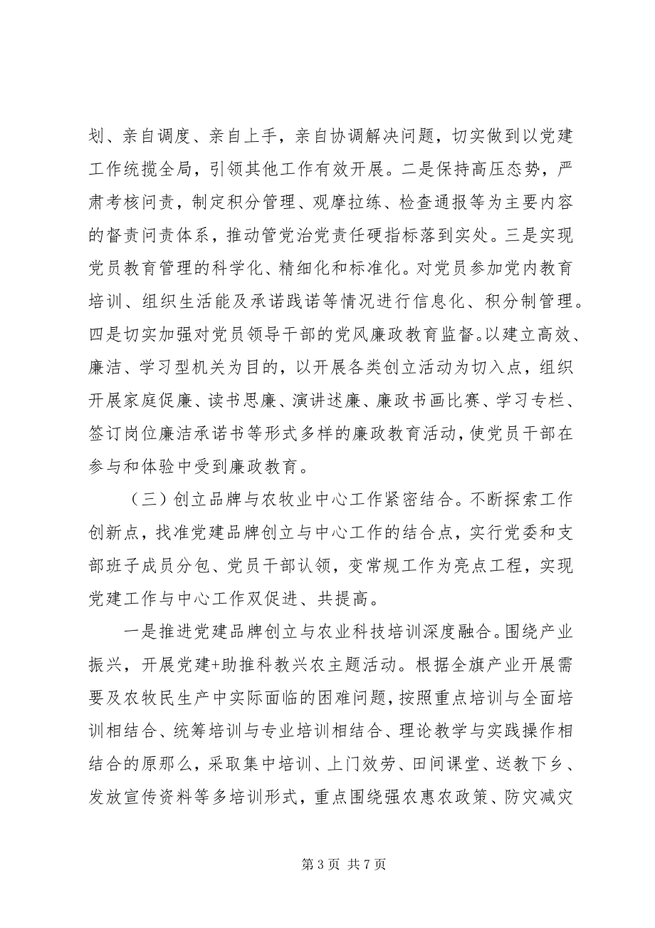 2023年开展初心引航服务三农党建品牌创建活动实施方案.docx_第3页