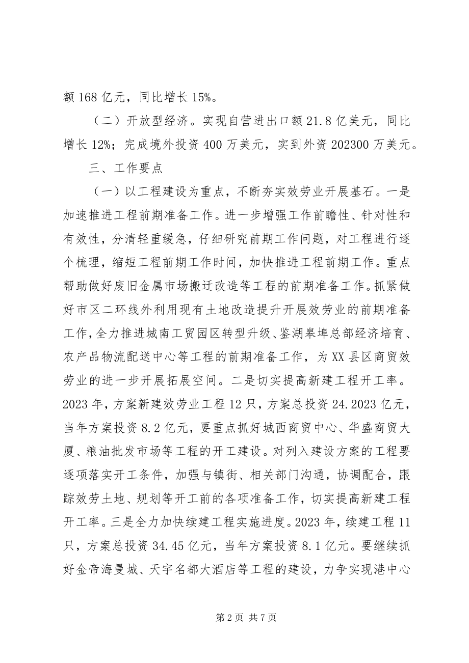 2023年商务局商务经济工作要点.docx_第2页