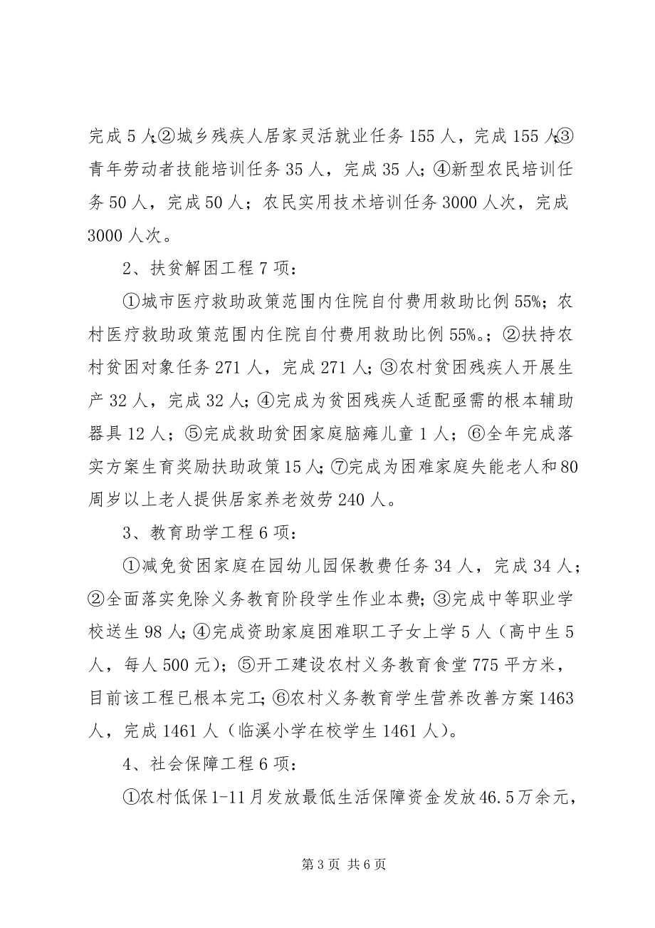 2023年乡镇民生工程工作总结.docx_第3页