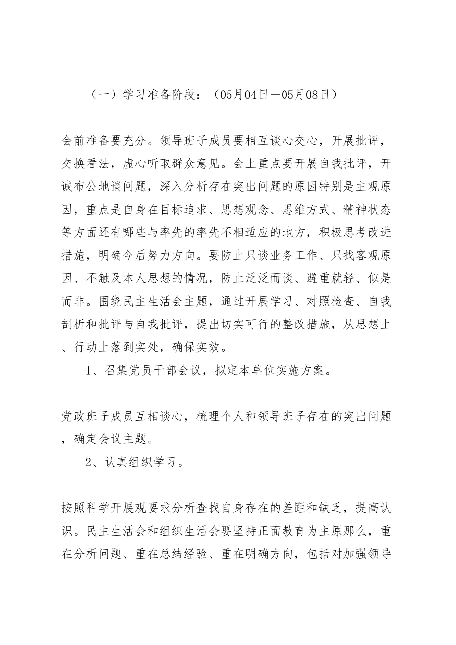 2023年开阳中学党政领导班子专题民主生活会实施方案.doc_第2页