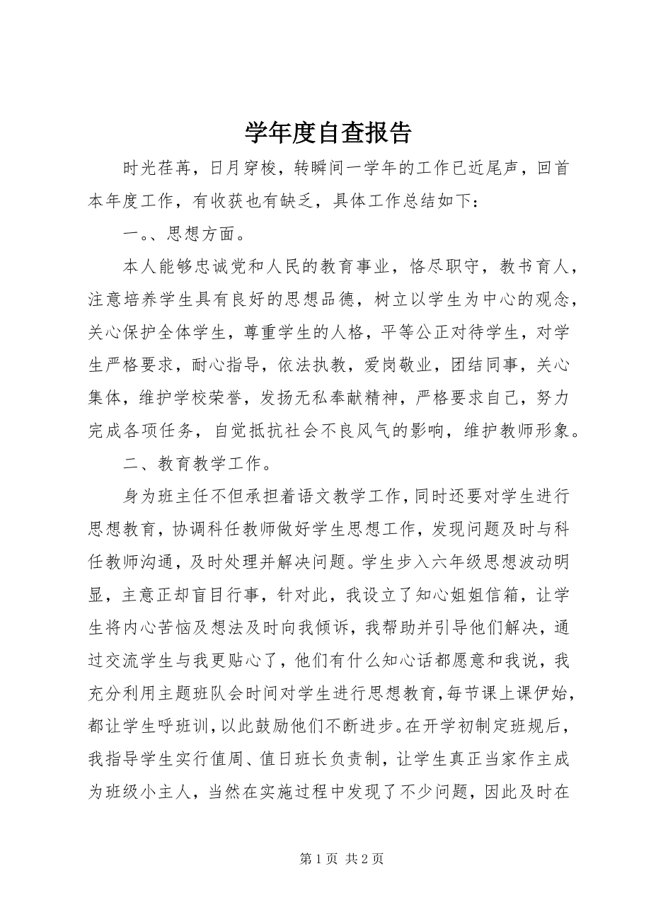 2023年度自查报告.docx_第1页